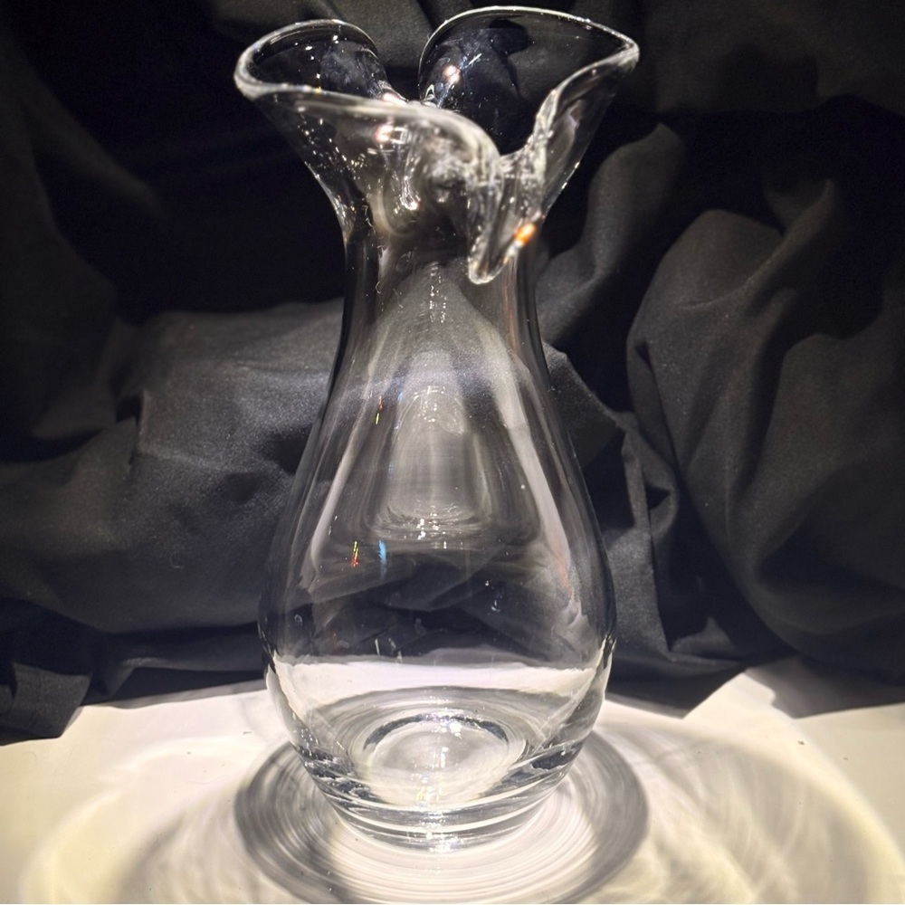 Elegant Clear Glass Vase